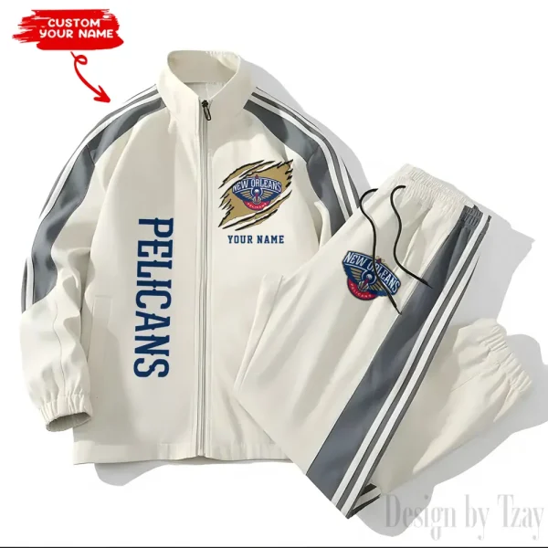 New Orleans Pelicans NBA New Style Versatile Sports Set Jacket And Pants S9VSS2PS237