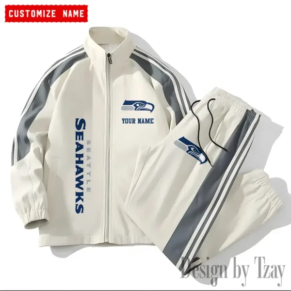 Seattle Seahawks NFL New Style Versatile Sports Set Jacket And Pants S9VSS2PS215