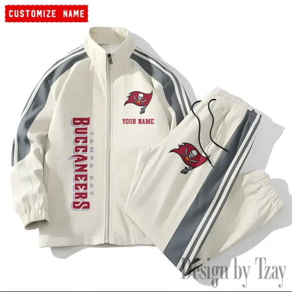 Tampa Bay Buccaneers NFL New Style Versatile Sports Set Jacket And Pants S9VSS2PS216