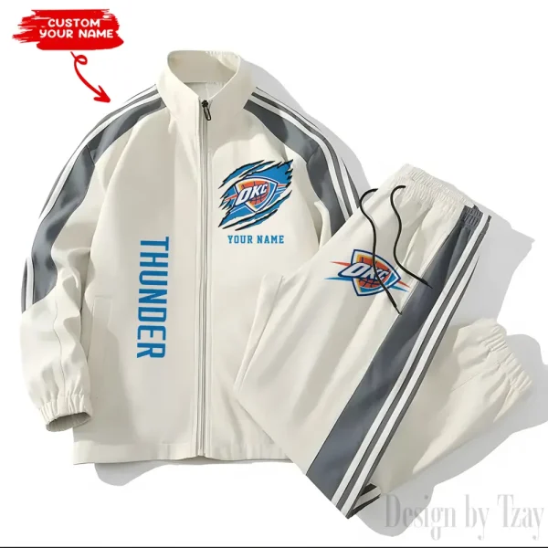 Oklahoma City Thunder NBA New Style Versatile Sports Set Jacket And Pants S9VSS2PS239