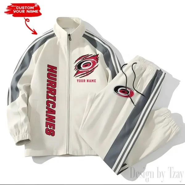 Carolina Hurricanes NHL New Style Versatile Sports Set Jacket And Pants S9VSS2PS268