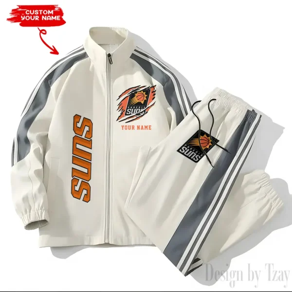 Phoenix Suns NBA New Style Versatile Sports Set Jacket And Pants S9VSS2PS242 - Image 2