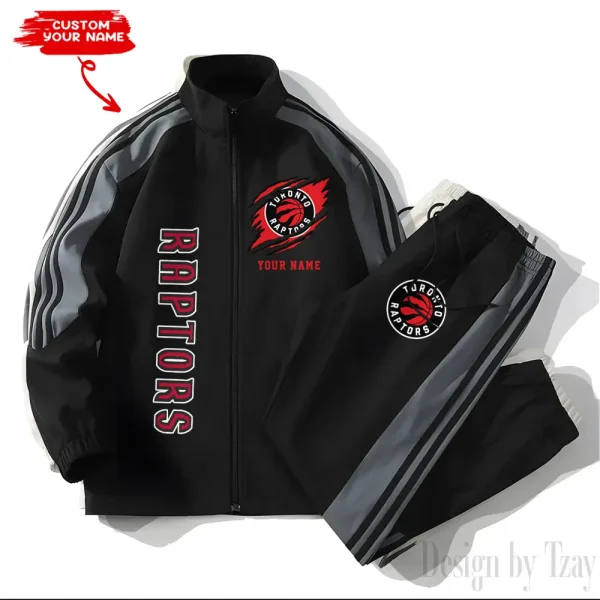 Toronto Raptors NBA New Style Versatile Sports Set Jacket And Pants S9VSS2PS246 - Image 2