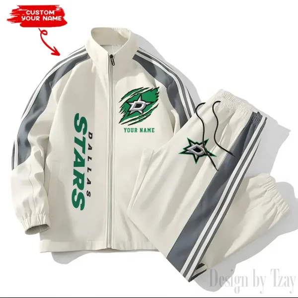 Dallas Stars NHL New Style Versatile Sports Set Jacket And Pants S9VSS2PS272 - Image 2