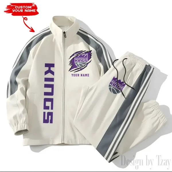 Sacramento Kings NBA New Style Versatile Sports Set Jacket And Pants S9VSS2PS247