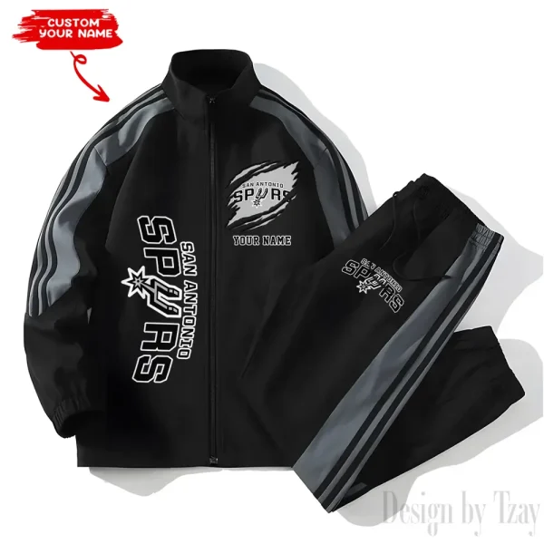 San Antonio Spurs NBA New Style Versatile Sports Set Jacket And Pants S9VSS2PS248