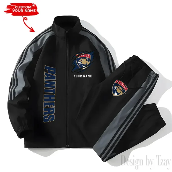 Florida Panthers NHL New Style Versatile Sports Set Jacket And Pants S9VSS2PS275