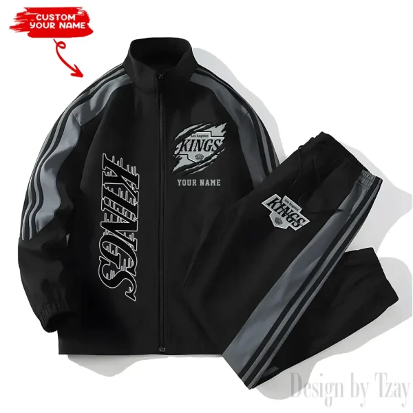 Los Angeles Kings NHL New Style Versatile Sports Set Jacket And Pants S9VSS2PS276