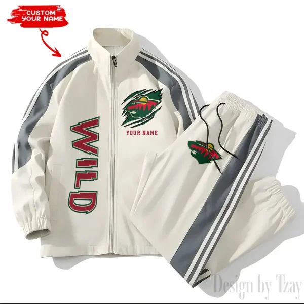 Minnesota Wild NHL New Style Versatile Sports Set Jacket And Pants S9VSS2PS277