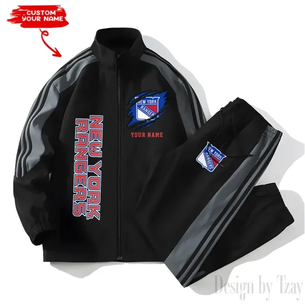 New York Rangers NHL New Style Versatile Sports Set Jacket And Pants S9VSS2PS282