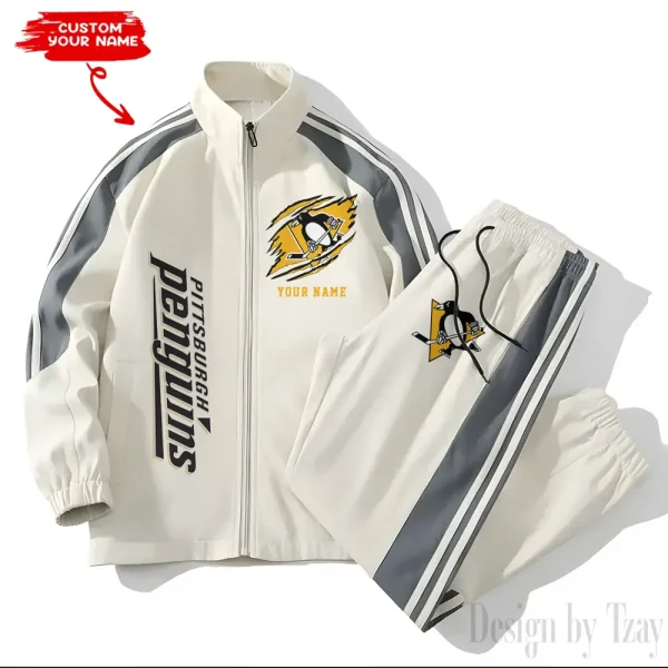 Pittsburgh Penguins NHL New Style Versatile Sports Set Jacket And Pants S9VSS2PS285