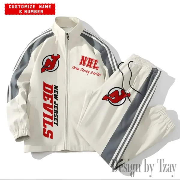 New Jersey Devils NHL New Style Versatile Sports Set Jacket And Pants S9VSS2PS297