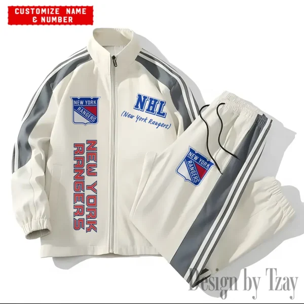 New York Rangers NHL New Style Versatile Sports Set Jacket And Pants S9VSS2PS299