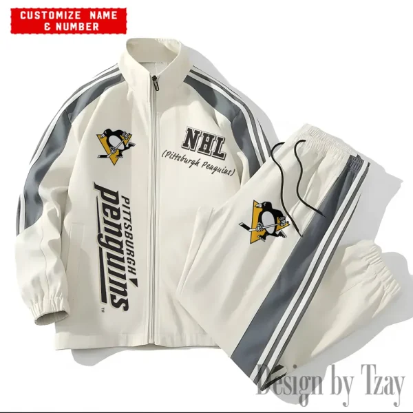 Pittsburgh Penguins NHL New Style Versatile Sports Set Jacket And Pants S9VSS2PS302