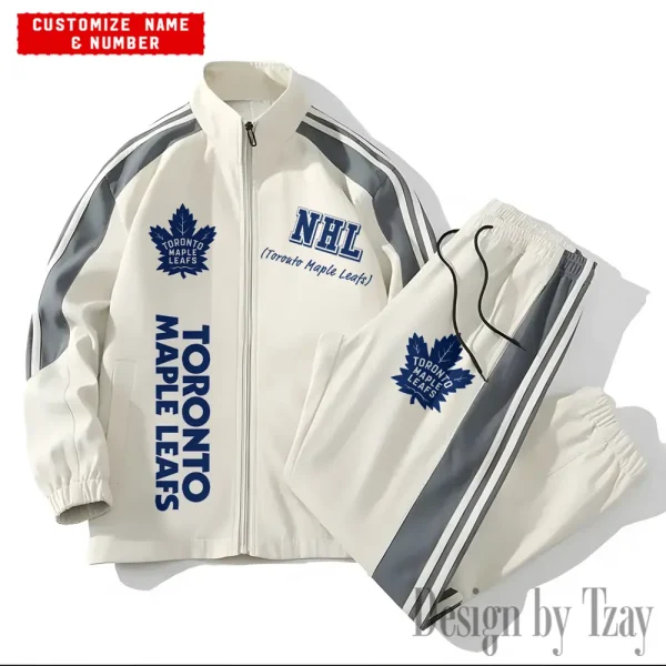 Toronto Maple Leafs NHL New Style Versatile Sports Set Jacket And Pants S9VSS2PS307