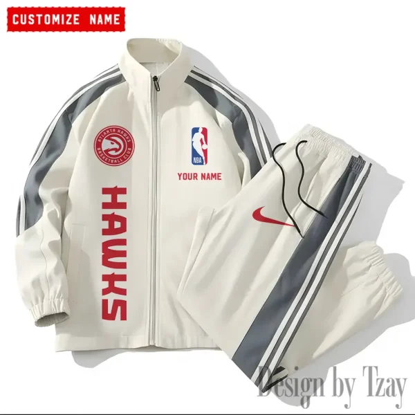 Atlanta Hawks NBA New Style Versatile Sports Set Jacket And Pants S9VSS2PS313