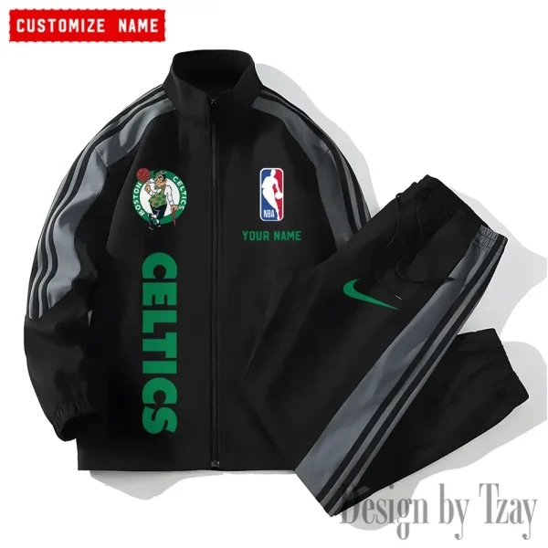 Boston Celtics NBA New Style Versatile Sports Set Jacket And Pants S9VSS2PS314 - Image 2