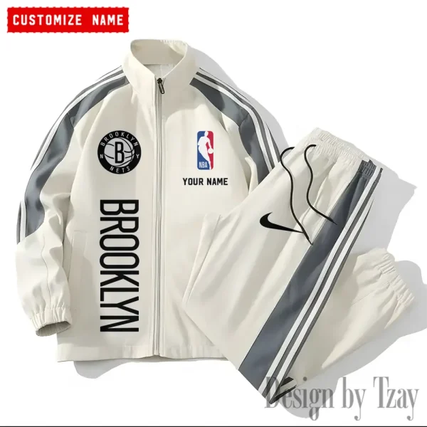 Brooklyn Nets NBA New Style Versatile Sports Set Jacket And Pants S9VSS2PS315