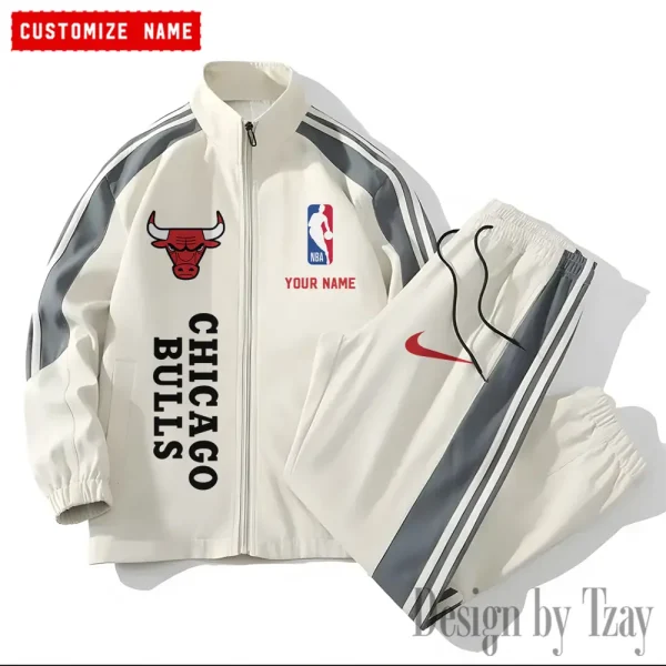 Chicago Bulls NBA New Style Versatile Sports Set Jacket And Pants S9VSS2PS317