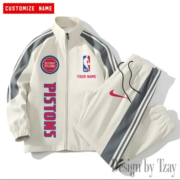 Detroit Pistons NBA New Style Versatile Sports Set Jacket And Pants S9VSS2PS321