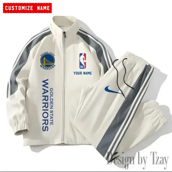 Golden State Warriors NBA New Style Versatile Sports Set Jacket And Pants S9VSS2PS322