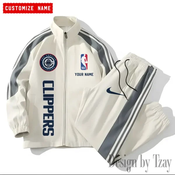 LA Clippers NBA New Style Versatile Sports Set Jacket And Pants S9VSS2PS325