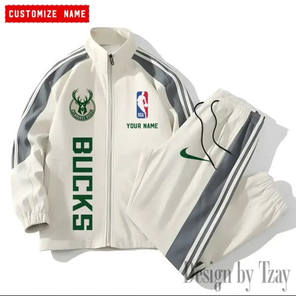 Milwaukee Bucks NBA New Style Versatile Sports Set Jacket And Pants S9VSS2PS329