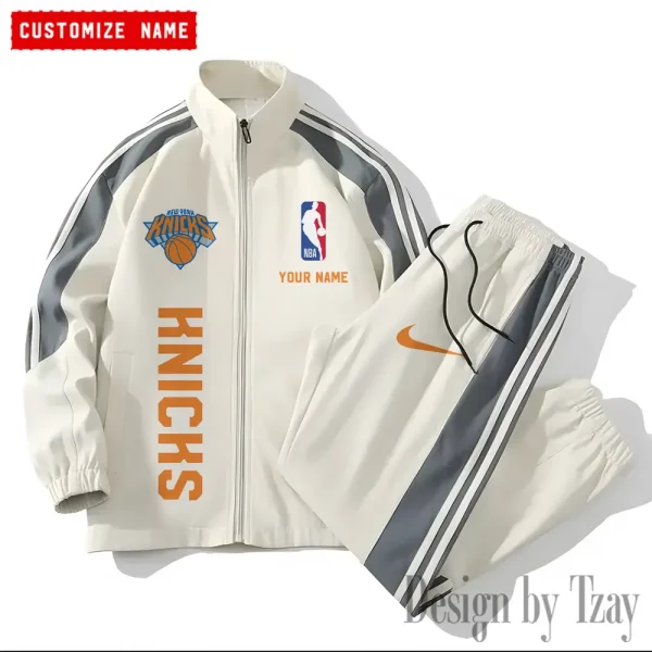 New York Knicks NBA New Style Versatile Sports Set Jacket And Pants S9VSS2PS332