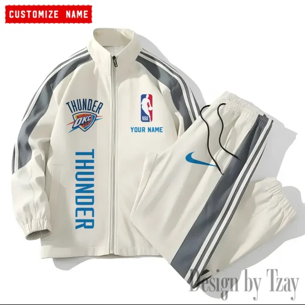 Oklahoma City Thunder NBA New Style Versatile Sports Set Jacket And Pants S9VSS2PS333