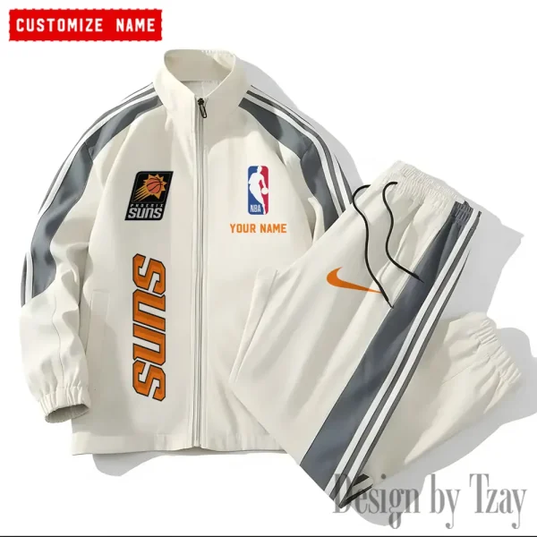 Phoenix Suns NBA New Style Versatile Sports Set Jacket And Pants S9VSS2PS336