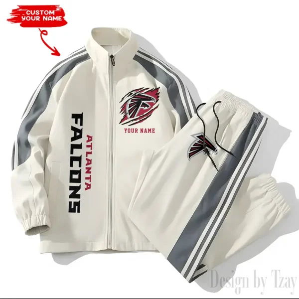 Atlanta Falcons NFL New Style Versatile Sports Set Jacket And Pants S9VSS2PS344