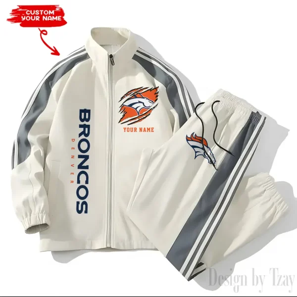 Denver Broncos NFL New Style Versatile Sports Set Jacket And Pants S9VSS2PS352