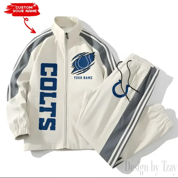 Indianapolis Colts NFL New Style Versatile Sports Set Jacket And Pants S9VSS2PS356