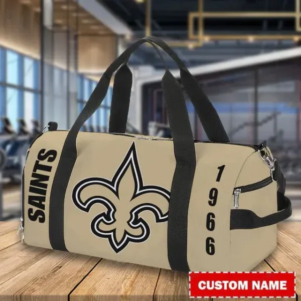 New Orleans Saints Personalized Round Travel Bag Best Gift For Fan S9RTB033