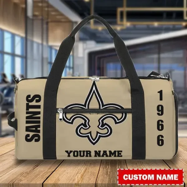 New Orleans Saints Personalized Round Travel Bag Best Gift For Fan S9RTB033 - Image 3