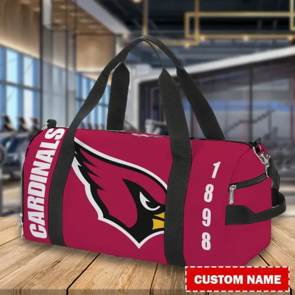 Arizona Cardinals Personalized Round Travel Bag Best Gift For Fan S9RTB034