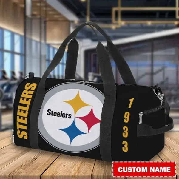 Pittsburgh Steelers Personalized Round Travel Bag Best Gift For Fan S9RTB035