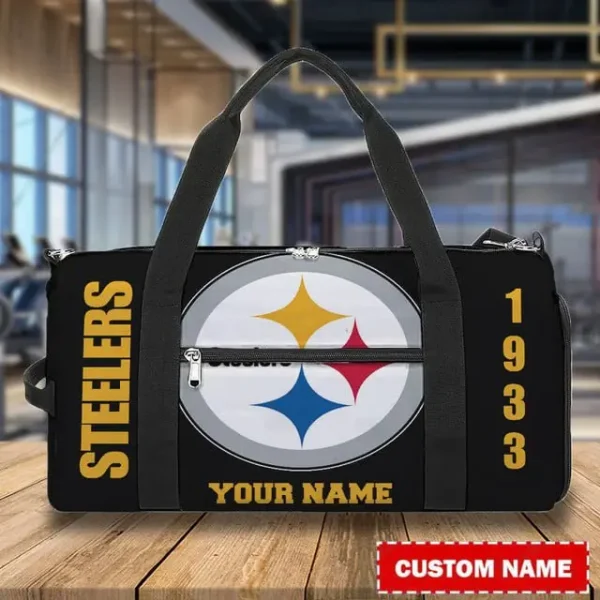 Pittsburgh Steelers Personalized Round Travel Bag Best Gift For Fan S9RTB035 - Image 3