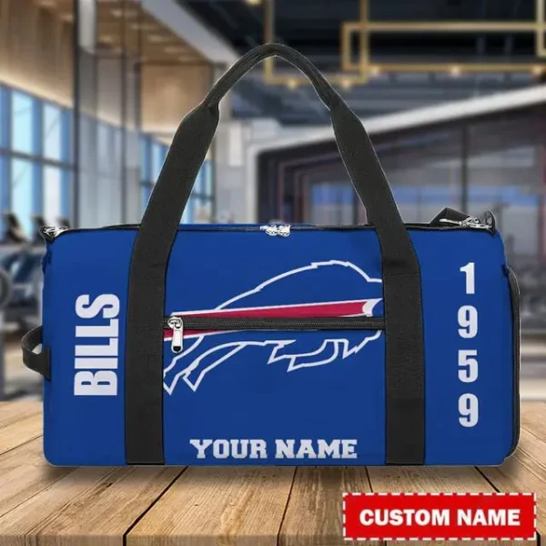 Buffalo Bills Personalized Round Travel Bag Best Gift For Fan S9RTB037 - Image 2