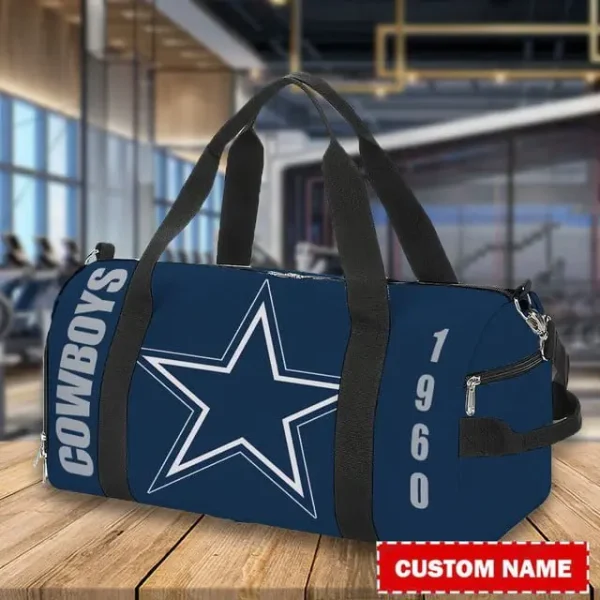 Dallas Cowboys Personalized Round Travel Bag Best Gift For Fan S9RTB038