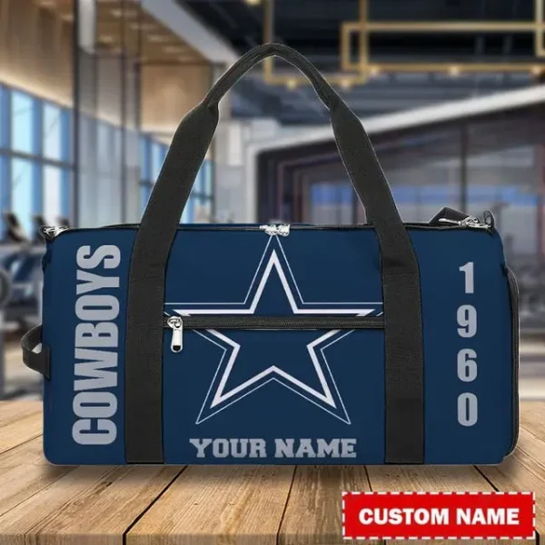 Dallas Cowboys Personalized Round Travel Bag Best Gift For Fan S9RTB038 - Image 3