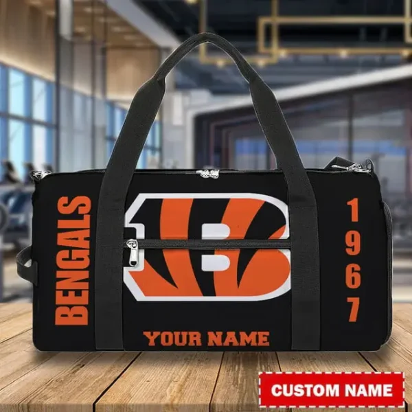 Cincinnati Bengals Personalized Round Travel Bag Best Gift For Fan S9RTB039 - Image 3