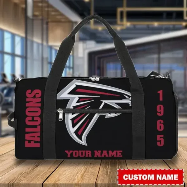 Atlanta Falcons Personalized Round Travel Bag Best Gift For Fan S9RTB040 - Image 3