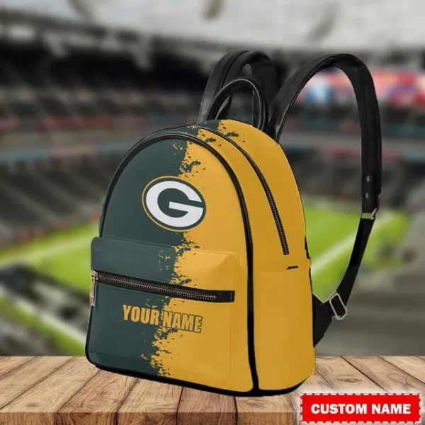 Green Bay Packers Personalized Mini Leather Backpack For Fan SPTMINIBAG002 - Image 3