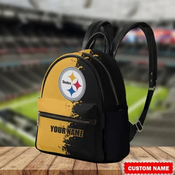 Pittsburgh Steelers Personalized Mini Leather Backpack For Fan SPTMINIBAG004 - Image 2