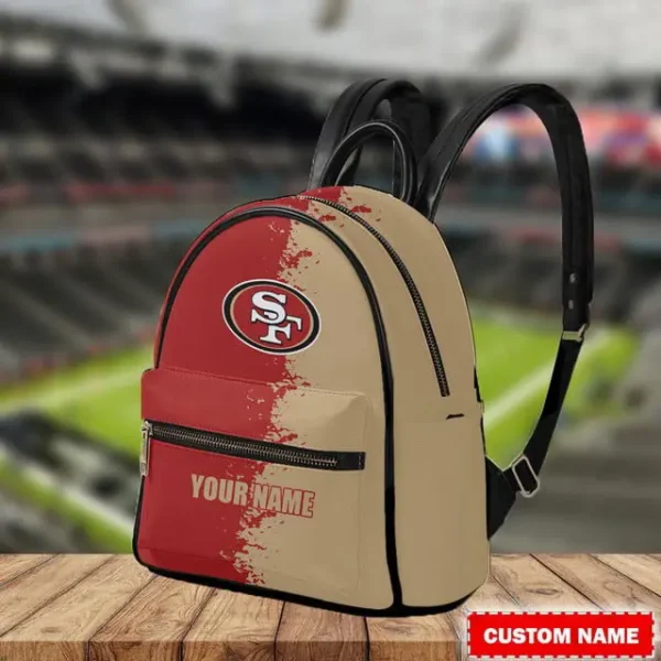 San Francisco 49ers Personalized Mini Leather Backpack For Fan SPTMINIBAG005 - Image 2