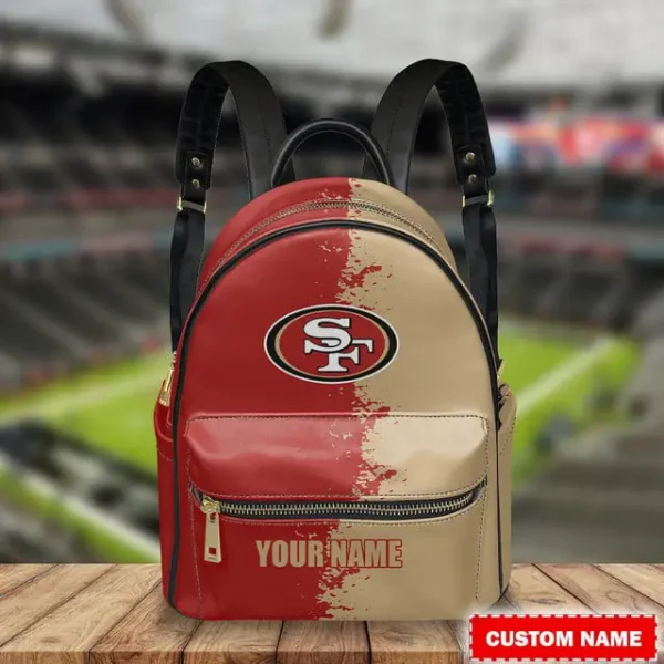 San Francisco 49ers Personalized Mini Leather Backpack For Fan SPTMINIBAG005