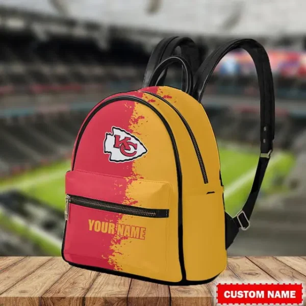 Kansas City Chiefs Personalized Mini Leather Backpack For Fan SPTMINIBAG008 - Image 2