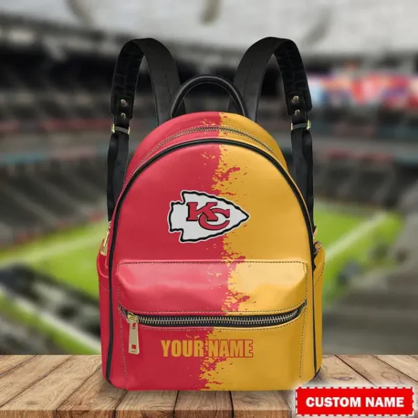 Kansas City Chiefs Personalized Mini Leather Backpack For Fan SPTMINIBAG008