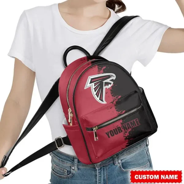 Atlanta Falcons Personalized Mini Leather Backpack For Fan SPTMINIBAG010 - Image 3